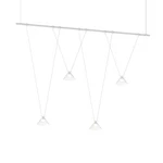 Sonneman SLS4244 Suspenders 48"W Led Linear Chandelier - Satin White / Clear. Fixed Price $2000.00.