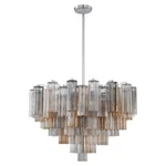 Crystorama Addis Lt Chandelier, Chrome/tronchi Glass Autumn ADD-316-CH-AU. Fixed Price $2558.40.
