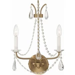 Crystorama KAR-90902-AG-CL-MWP Karrington Sconce Wall Light Aged Brass. Fixed Price $248.00.