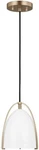 Sea Gull Lighting NORMAN-1 Mini-pendant-satin Brass Finish-led Lamp Type. Fixed Price $45.99.