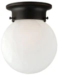Design House 514521 Millbridge 6"W Flush Mount Globe Ceiling - Bronze. Fixed Price $31.06.