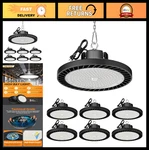 Onlylux Ufo Led High Bay Lights 150W 6 Pack 5000K For Garage Warehouse. Fixed Price $314.99.