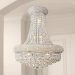 Elegant Lighting Primo 20" Wide Chrome Crystal Chandelier. Fixed Price $880.00.