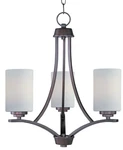 Maxim 20033 Bronze Deven 18"W 3-LIGHT Chandelier. Fixed Price $168.30.