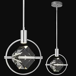 Liangmh Modern Crystal Pendant Light Chrome Mini Dimmable Integrated Led. Fixed Price $59.00.