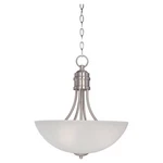 Maxim Lighting Logan Invert Bowl Pendant, Satin Nickel - 10044FTSN. Fixed Price $118.00.