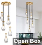 Tacdandm 5-LIGHT Raindrop Pendant Fixture, Gold. Fixed Price $192.12.
