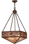 Meyda Tiffany 15308 Lone Elk Inverted Pendant Rust Finish W/ Silver Mica. Fixed Price $881.48.