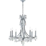 Crystorama 5938-CH-CL-S Cedar Chandelier Polished Chrome. Fixed Price $3547.42.