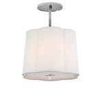Visual Comfort Bbl 5016SS-L Simple 3 Light 16" Wide Semi-flush Drum Ceiling Fixt. Fixed Price $560.00.