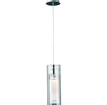 ET2 Contemporary Lighting Frost 1-LIGHT Pendant Polished Chrome E2 2000-10. Fixed Price $89.95.