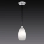 Mini Glass Pendant 1-LIGHT With Handblown White Swirl Art 1-PACK,. Fixed Price $87.98.