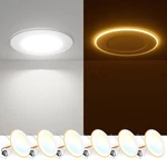 Freelicht Pack 5/6 Inch 5CCT Led Recessed Can With Night Light, 2700K/30. Fixed Price $54.93.