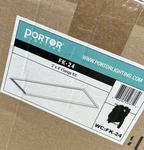 Portor Lighting FK24 2X4 Single Flange Kit, For Led Flat Panel Fixture. Fixed Price $30.00.