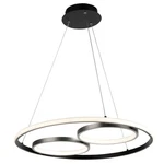 Artcraft Lighting AC6671 Gemini 23"W Led Ring Chandelier - Black. Fixed Price $561.15.
