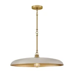 Hinkley Lighting Sadie 1LT 24" Dome Chandelier, Lacquered Brass 48165LCB-LTP. Fixed Price $449.00.