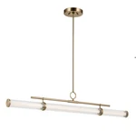 Kichler 52754CPZLED Riven Linear Chandelier Champagne Bronze Finish New. Fixed Price $999.99.