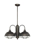 Millennium Lighting Rubbed Bronze Neo-industrial 3-LIGHT Single-tier Chandelier. Fixed Price $99.97.