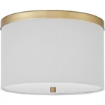 Dainolite Lighting FRD-122FH-AGB-WH Frederica Flush Mount Aged Brass. Fixed Price $108.00.