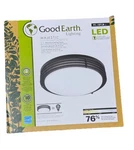 Good Earth Lighting Majestic 1-LIGHT 11-IN Matte Black Led Flush Mount. Fixed Price $30.00.