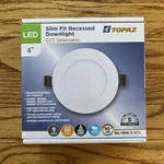 Topaz Slim Fit Recessed Downlight Cct Selectable RDL/4RND/9/5CTS 70885. Fixed Price $29.98.
