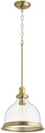 Brass Finish Transitional One Pendant - Elegant Lighting Solution. Fixed Price $274.99.