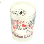 Vegas Frosted Shot Glass Poker Hand Rankings Playing Cards Texas Hold Em. Fixed Price $12.95.
