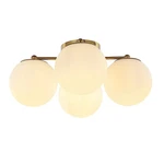 Jonathan Orly 18" Led 4-LIGHT Brass Gold Bohemian Farmhouse Flush Mount. Fixed Price $75.95.