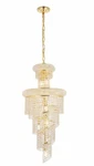 Crystal Chandelier 10 Light Fixture Foyer Gold Spiral Dining Room Kitchen Island. Fixed Price $967.16.