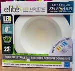 Elite REL437-700L-DIMTR-120-27K/30K/35K/40K/50K-90-W-WH. Fixed Price $29.99.