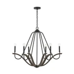 Capital Lighting Clive Large Chandelier, Grey/black - 447661CK. Fixed Price $624.00.