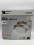 Commercial Electric 13 Led Flush Mount Ceiling Light 2-PACK Brushed Nickel. Fixed Price $44.00.