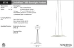 2732.98 Sonneman Little Cloud Architectural Led Pendant With Textured White. Fixed Price $190.00.