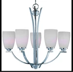 Maxim Model# 20025SWPC Five Light Chandelier Rocco Polished Chrome. Fixed Price $75.00.