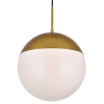 Elegant Lighting LD6044 Eclipse 14"W Pendant - Brass. Fixed Price $154.00.