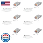 Juno Led Recessed Lights 4 Inch Round Wafer Downlight 5-IN-1 Switchable White. Fixed Price $197.21.