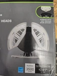Commercial Electric 7IN Led Spin Light 3 Adjustable Heads Gray New N9. Fixed Price $20.00.