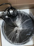 Hampton Bay 1-LIGHT Black Warehouse Pendant Hanging With Metal Shade. Fixed Price $20.00.