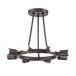 Crystorama Lighting Group 9043 Dakota 8 15"W Semi-flush Bronze. Fixed Price $127.82.