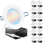 Sunco 12 Pack 4 Inch Ultra Thin Led Recessed Ceiling Lights, Baffle Trim, Select. Fixed Price $83.99.