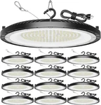 12 Pack 200W Waterproof Ufo Led Shop Lights For Garage, Factory & Gym. Fixed Price $574.99.