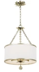 Crystorama Lighting Group 513 Silver Broche 3-LIGHT 14"W Wrought Iron Pendant. Fixed Price $358.40.