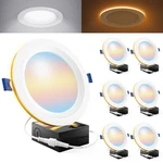 Sunco 6 Pack Inch Led Recessed With Night Light, Flush Mount Ceiling .... Fixed Price $85.37.