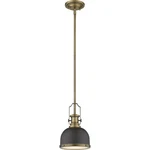 Z-lite 725MP-BRZ+HBR Melange Pendant Bronze And Heritage Brass. Fixed Price $198.90.