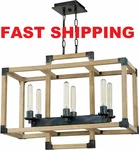 Craftmade 41526-FSNW Cubic Light 30" Wide Single Tier Cage Chandelier Fastship. Fixed Price $215.00.