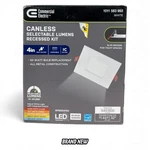 Commercial Electric Square Ultraslim Canless Recessed Light Led 2-LEVEL 4" 92340. Fixed Price $16.98.