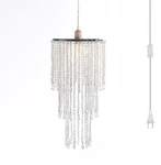 Flavorthings Plug-in Chandelier, Acrylic, W10.25"XH20", Ceiling Light Bead. Fixed Price $88.51.