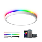 Taloya 18 Inch Flush Mount Light Fixture Led,compatible With Alexa Google Ass.... Fixed Price $123.88.