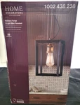 Home Decorators Collection HD-1549-I 1-LIGHT Black Frame W/antique Brass Socket. Fixed Price $44.78.