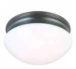 Commercial Electric 9 In. 120-WATT Equiv Oil-rubbed Bronze Led Flush Mount. Fixed Price $19.99.